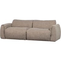 Sofa Baggy 2-Sitzer aus Melange-Stoff, Braun