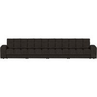 Sofa Date 4-Sitzer aus Webstoff, Anthrazit