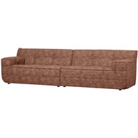 Sofa Timor aus Chenille-Stoff, Rot