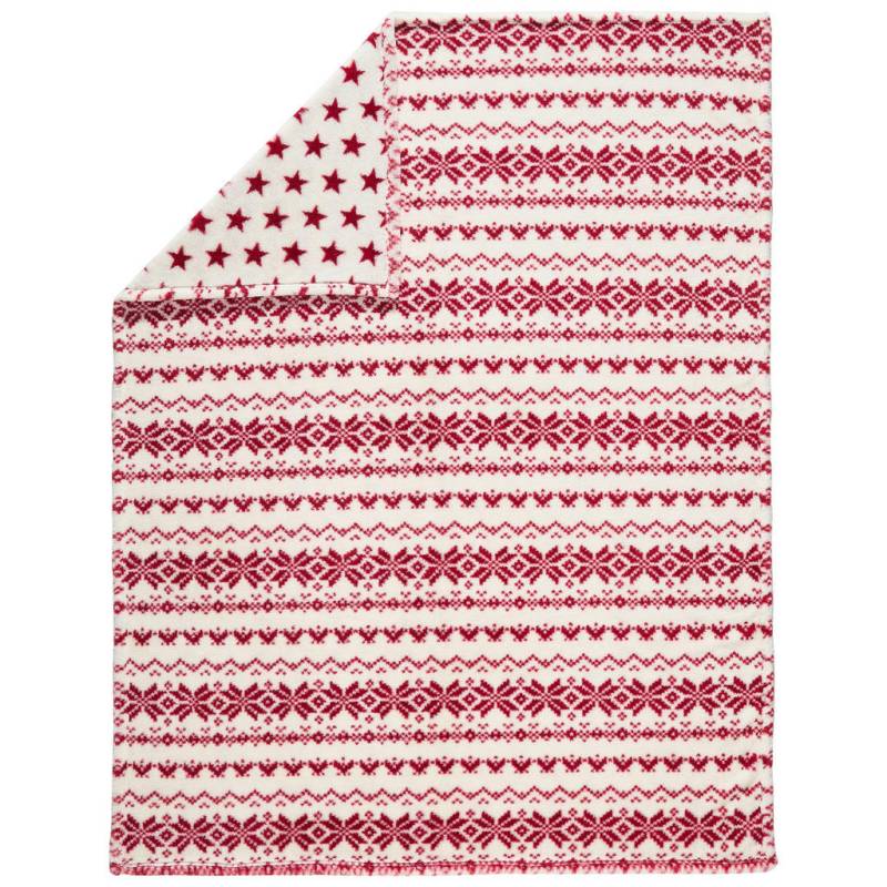X-Mas WOHNDECKE Creme, Rot X-Mas WOHNDECKE Creme, Rot