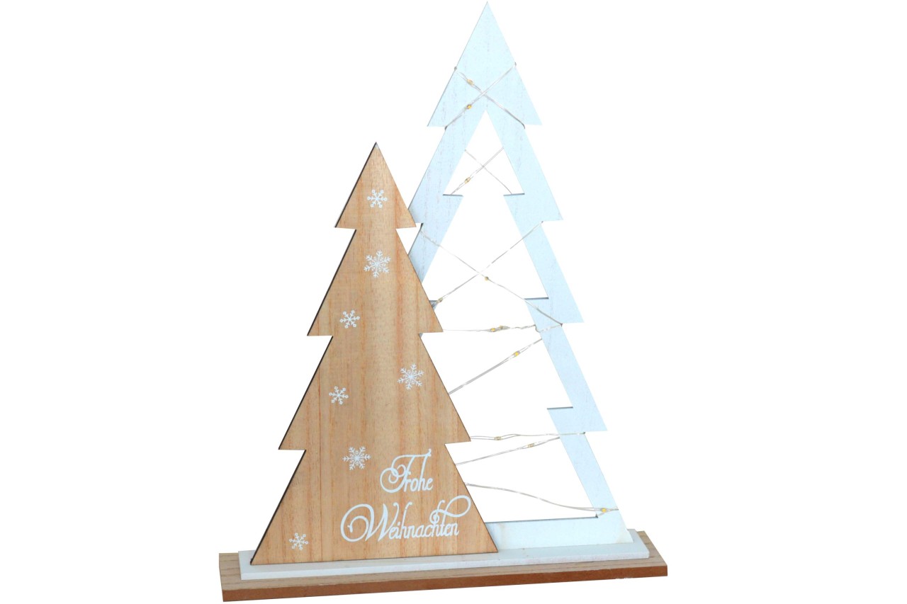 X-Mas Weihnachtsbäume Batterie mit Lichterkette 15 LED 40 cm