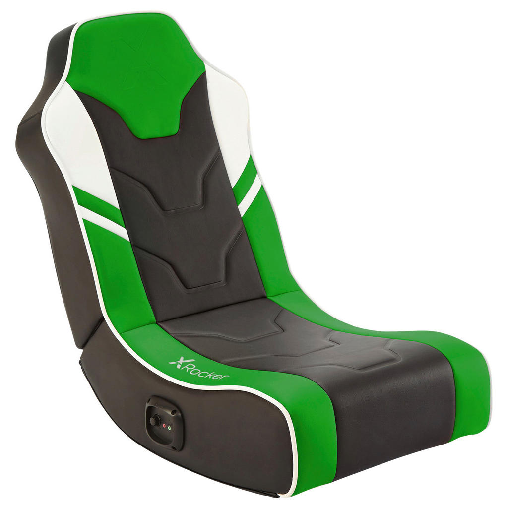 X Rocker Gamingsessel, Grün, Textil, 42x64x75 cm, integrierte Lautsprecher, Kinder- & Jugendzimmer, Jugendmöbel, Gamingstühle X Rocker Gamingsessel, Grün, Textil, 42x64x75 cm, integrierte Lautsprecher, Kinder- & Jugendzimmer, Jugendmöbel, Gamingstühle von X Rocker