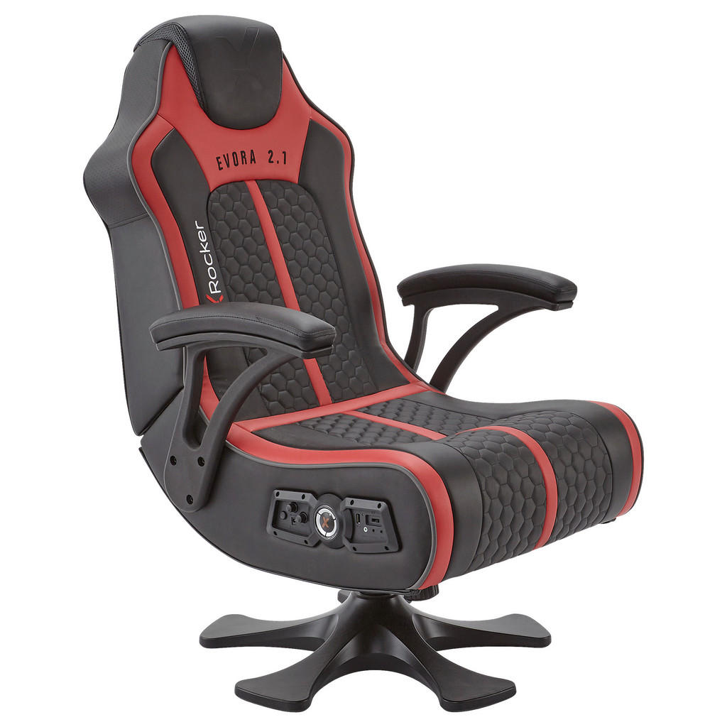 X Rocker Gamingsessel, Rot, Schwarz, Kunststoff, Textil, 65x102.5x78 cm, USB-Anschluss, Sitzfläche 360° drehbar, abwischbar, Bluetooth-Lautsprecher, gepolsterte Armlehnen, Kinder- & Jugendzimmer, Jugendmöbel, Gamingstühle X Rocker Gamingsessel, Rot, Schwarz, Kunststoff, Textil, 65x102.5x78 cm, USB-Anschluss, Sitzfläche 360° drehbar, abwischbar, Bluetooth-Lautsprecher, gepolsterte Armlehnen, Kinder- & Jugendzimmer, Jugendmöbel, Gamingstühle von X Rocker