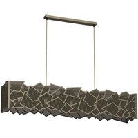 XXL Hängelampe in Gold Metall 205 cm lang dekorativ XXL Hängelampe in Gold Metall 205 cm lang dekorativ von Luminex