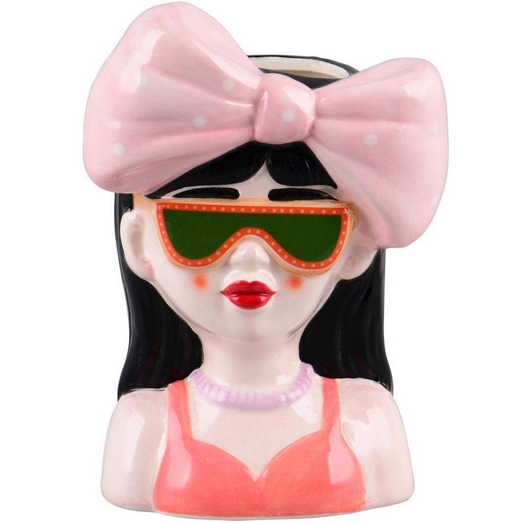 XXXLutz DEKOVASE Mehrfarbig, Rosa, Rot