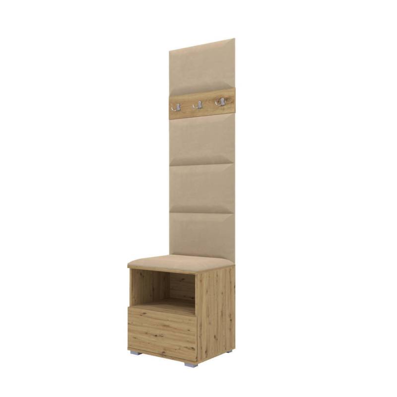 XXXL GARDEROBEN-SET Eiche Artisan, Beige