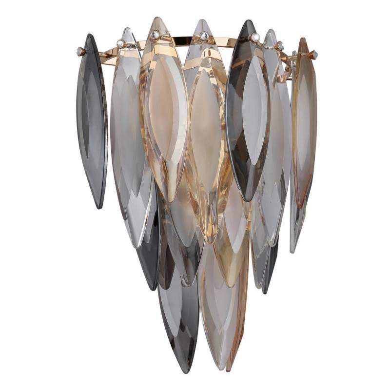 XXXLutz KRISTALL-WANDLEUCHTE Grau, Klar, Gold, Champagner XXXLutz KRISTALL-WANDLEUCHTE Grau, Klar, Gold, Champagner