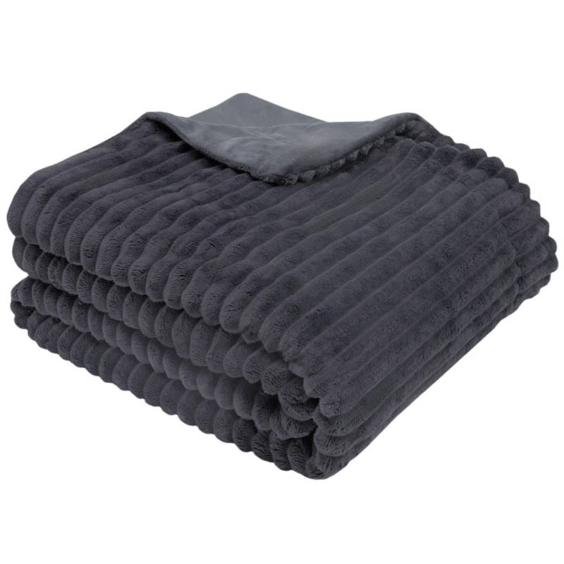 XXXL KUSCHELDECKE, Graphit