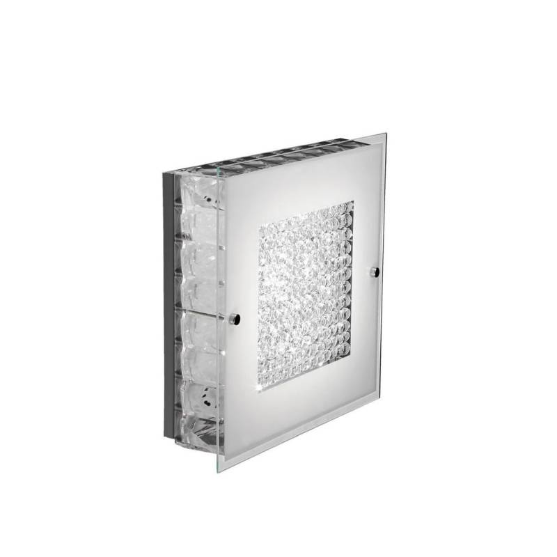 XXXL LED-DECKENLEUCHTE Klar, Chrom