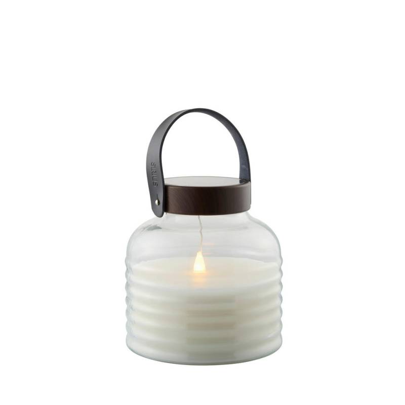 XXXL LED-LATERNE Braun, Schwarz, Transparent