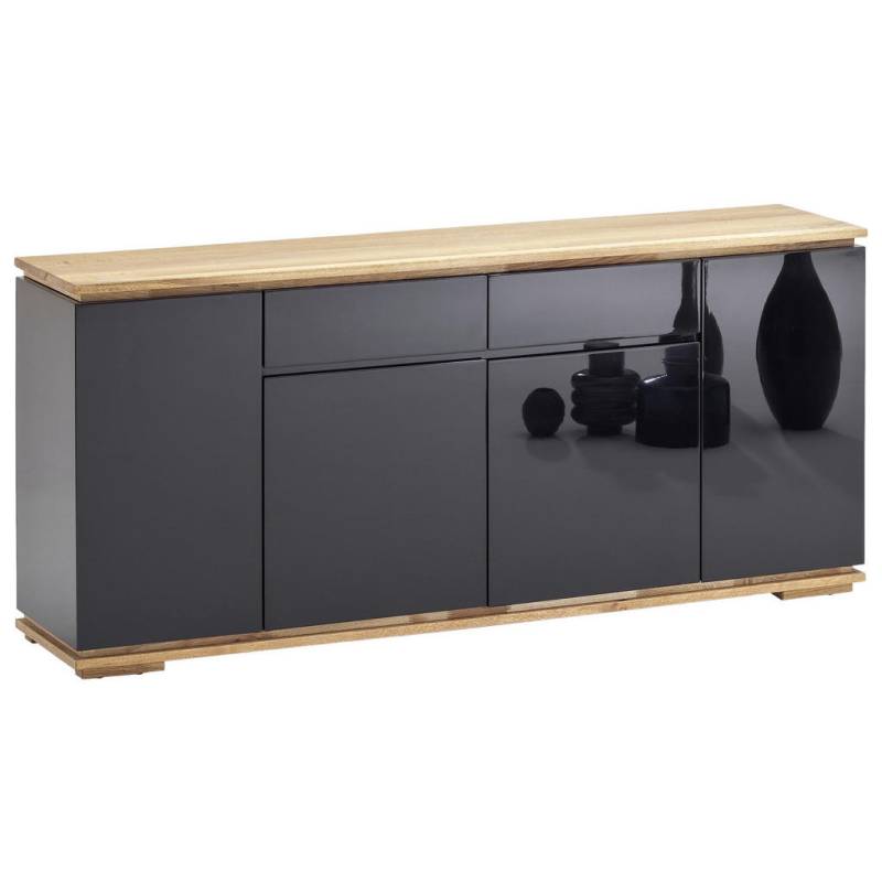 XXXLutz SIDEBOARD Schwarz, Eiche