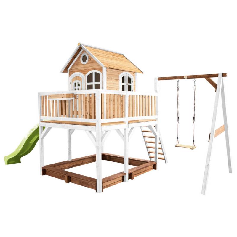 Ambia Garden SPIELTURM Braun, Grün, Weiß