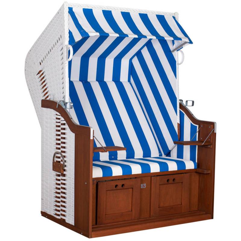 Gardenson Strandkorb Blau, Weiß