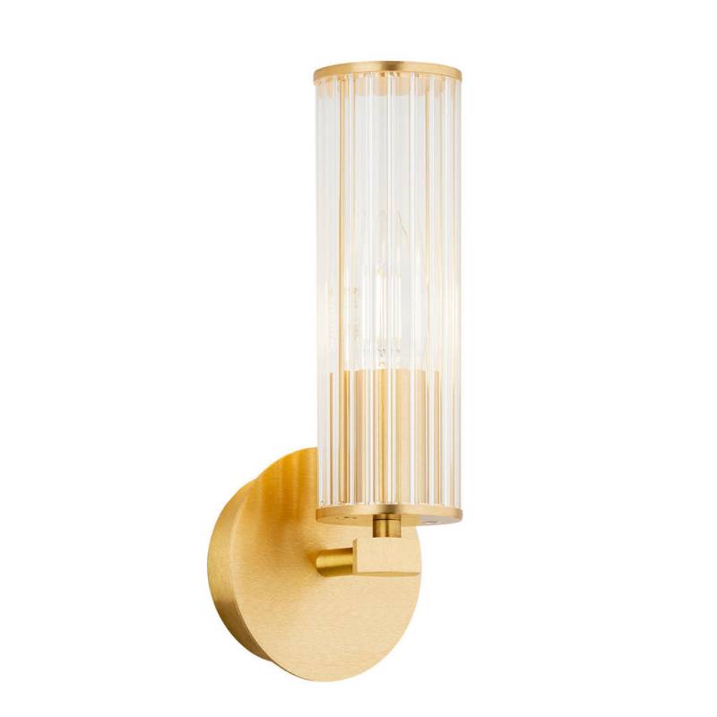 XXXL WANDLEUCHTE Transparent, Messing