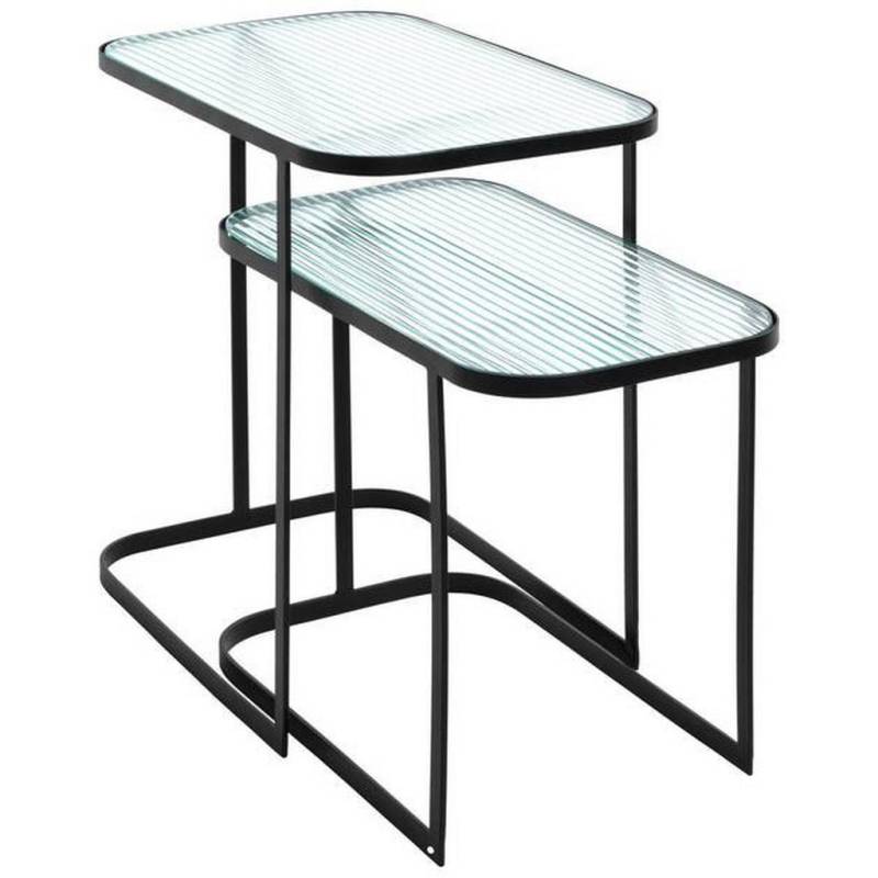XXXL BEISTELLTISCHSET Schwarz