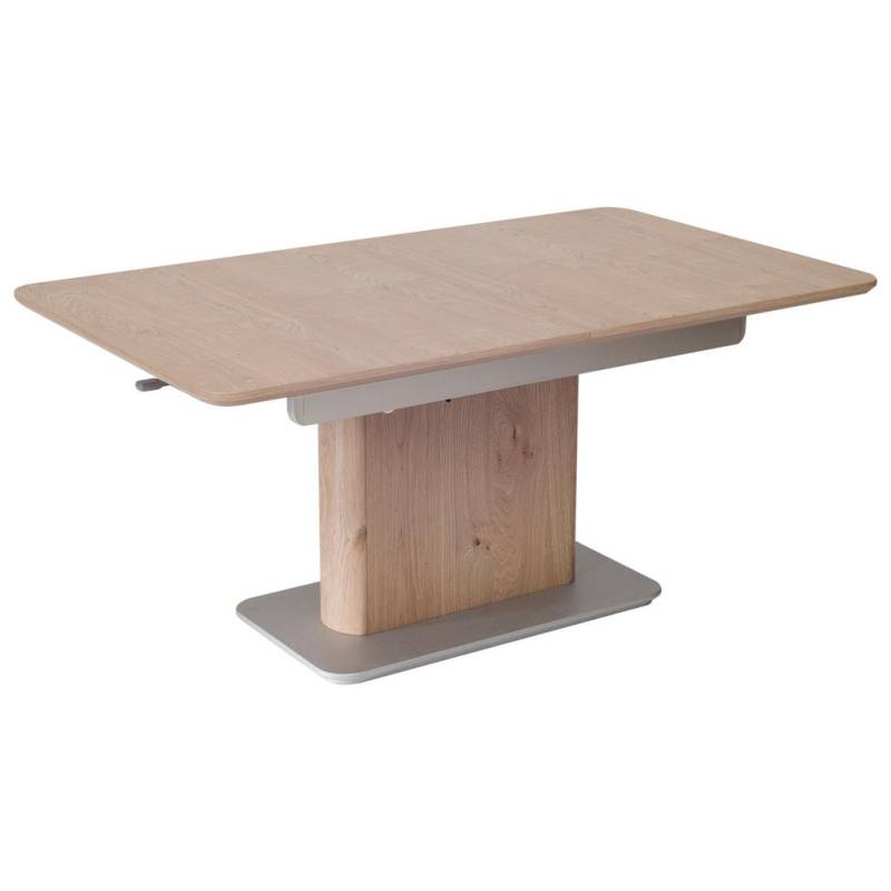 XXXL COUCHTISCH Silber, Wildeiche