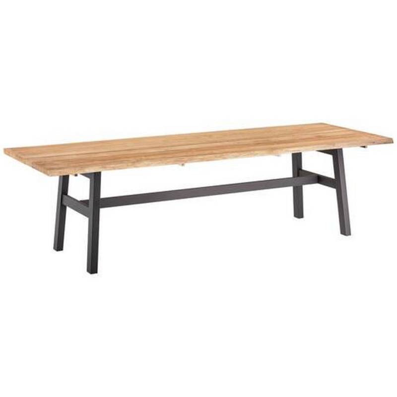 XXXL GARTENTISCH Anthrazit, Teak