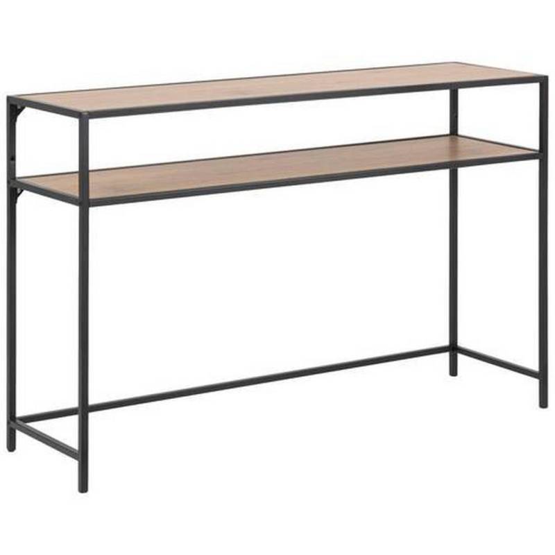 XXXL KONSOLENTISCH Schwarz, Wildeiche