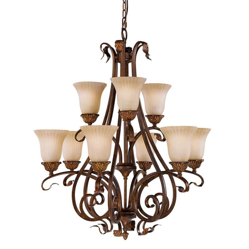 Elstead Lighting KRONLEUCHTER Rotbraun