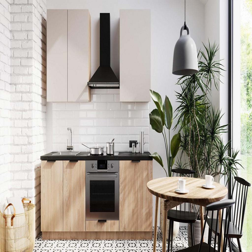 XXXLutz KÜCHENZEILE Beige, Sonoma Eiche XXXLutz KÜCHENZEILE Beige, Sonoma Eiche