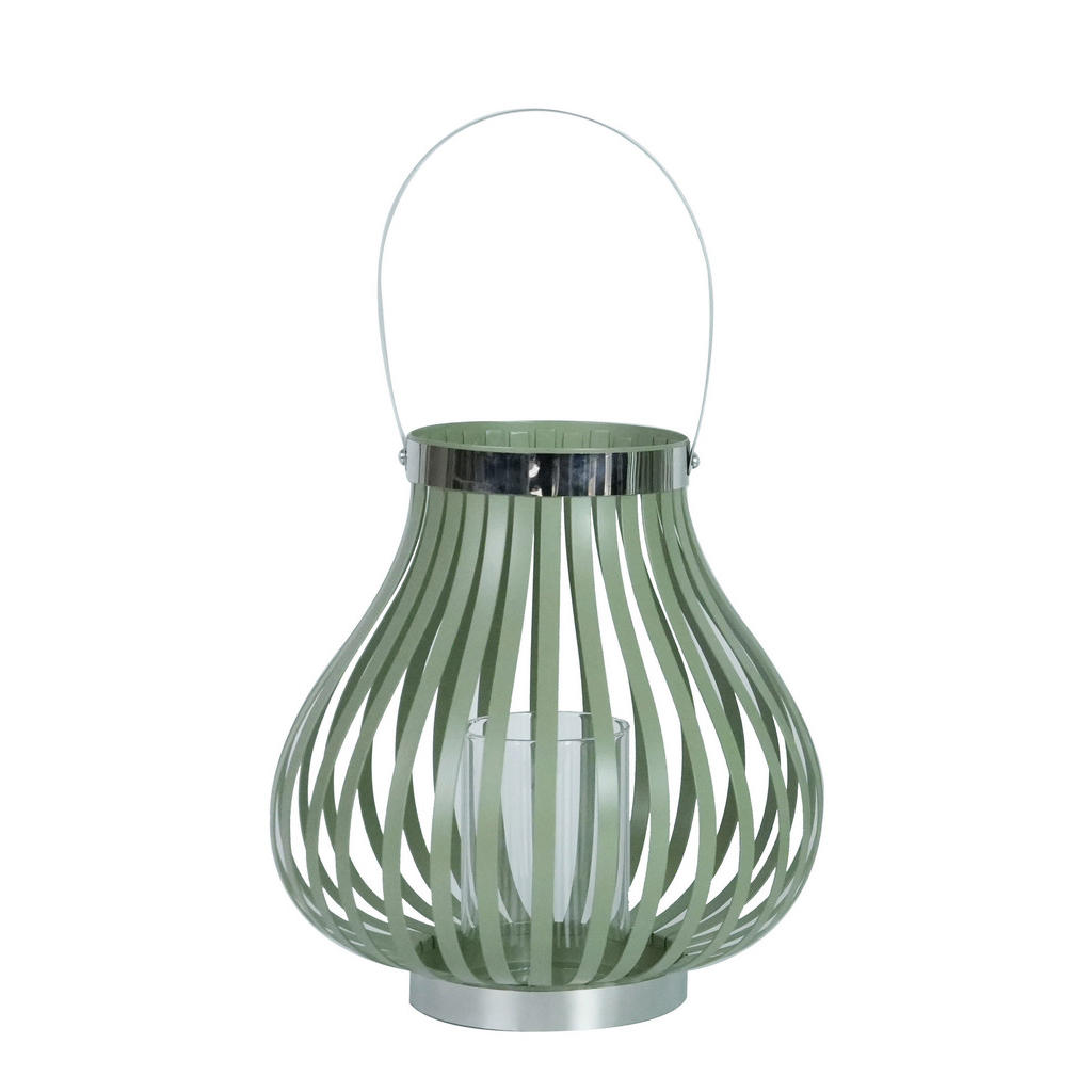 XXXLutz LATERNE Klar, Edelstahl, Hellgrün XXXLutz LATERNE Klar, Edelstahl, Hellgrün