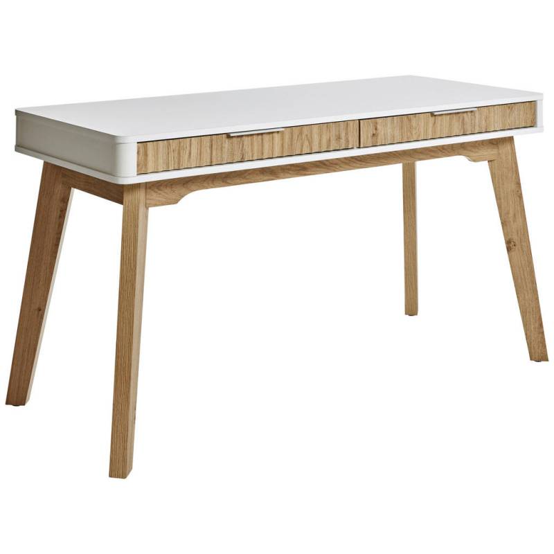 XXXL SCHREIBTISCH Weiß, Eiche