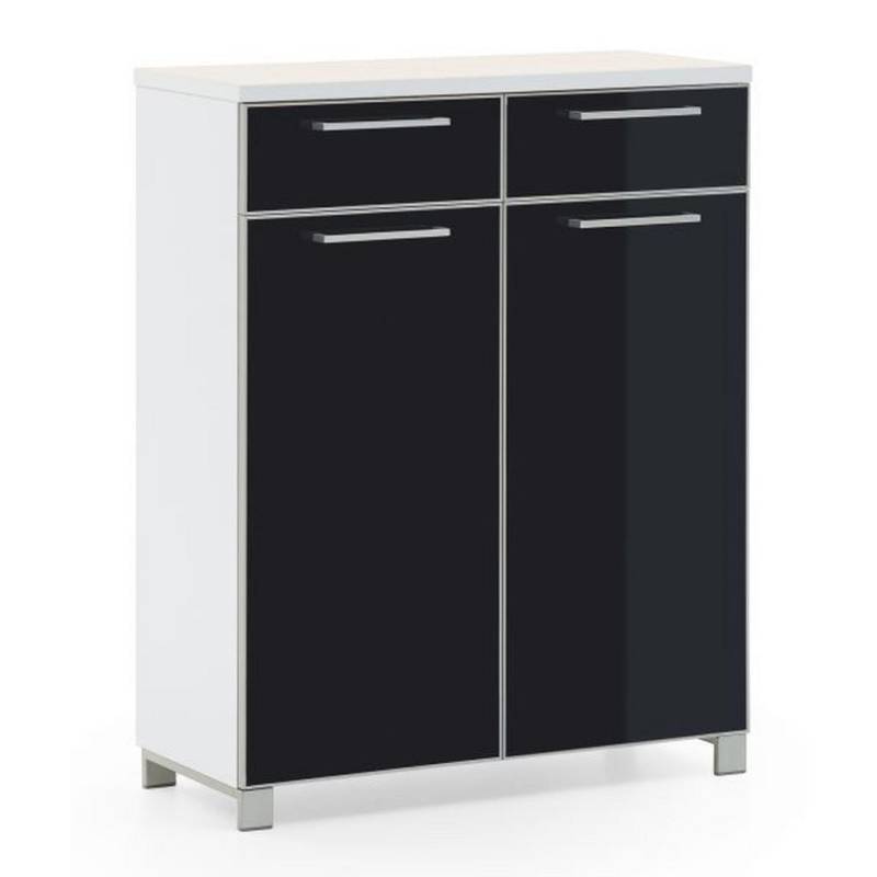 XXXL SCHUHSCHRANK Anthrazit, Weiß