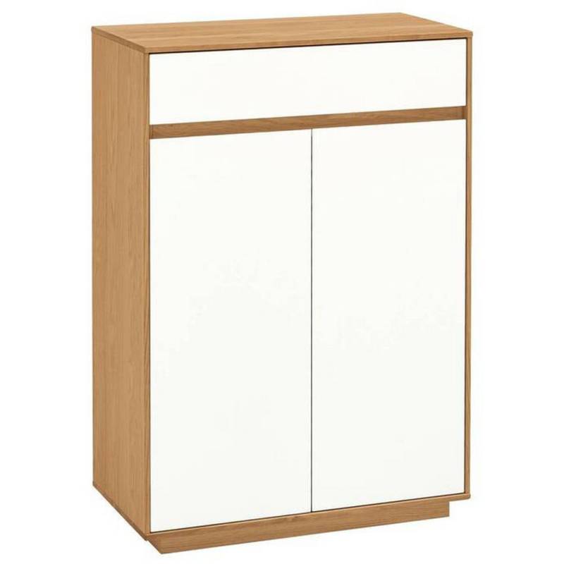 XXXL SCHUHSCHRANK Weiß, Eiche Bianco