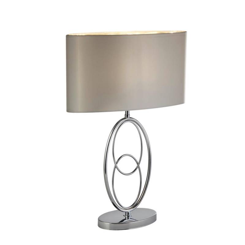 XXXL TISCHLEUCHTE Chrom, Silber