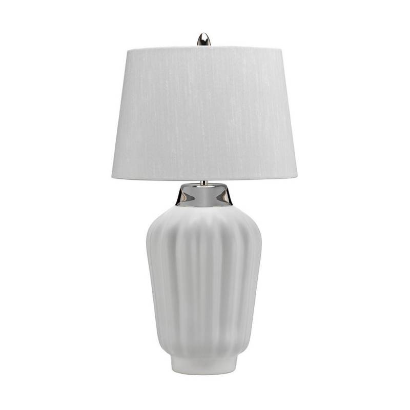 Elstead Lighting TISCHLEUCHTE Nickel, Weiß
