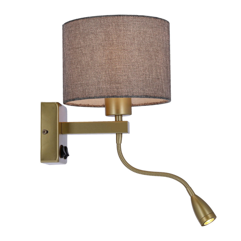 XXXLutz WANDLEUCHTE Grau, Gold XXXLutz WANDLEUCHTE Grau, Gold