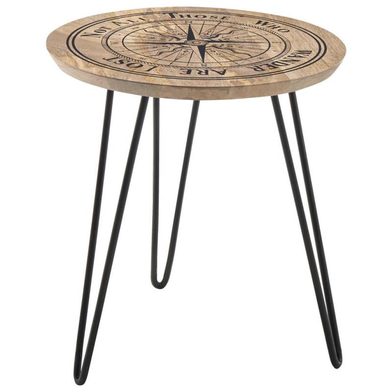 Xora COUCHTISCH Natur, Schwarz