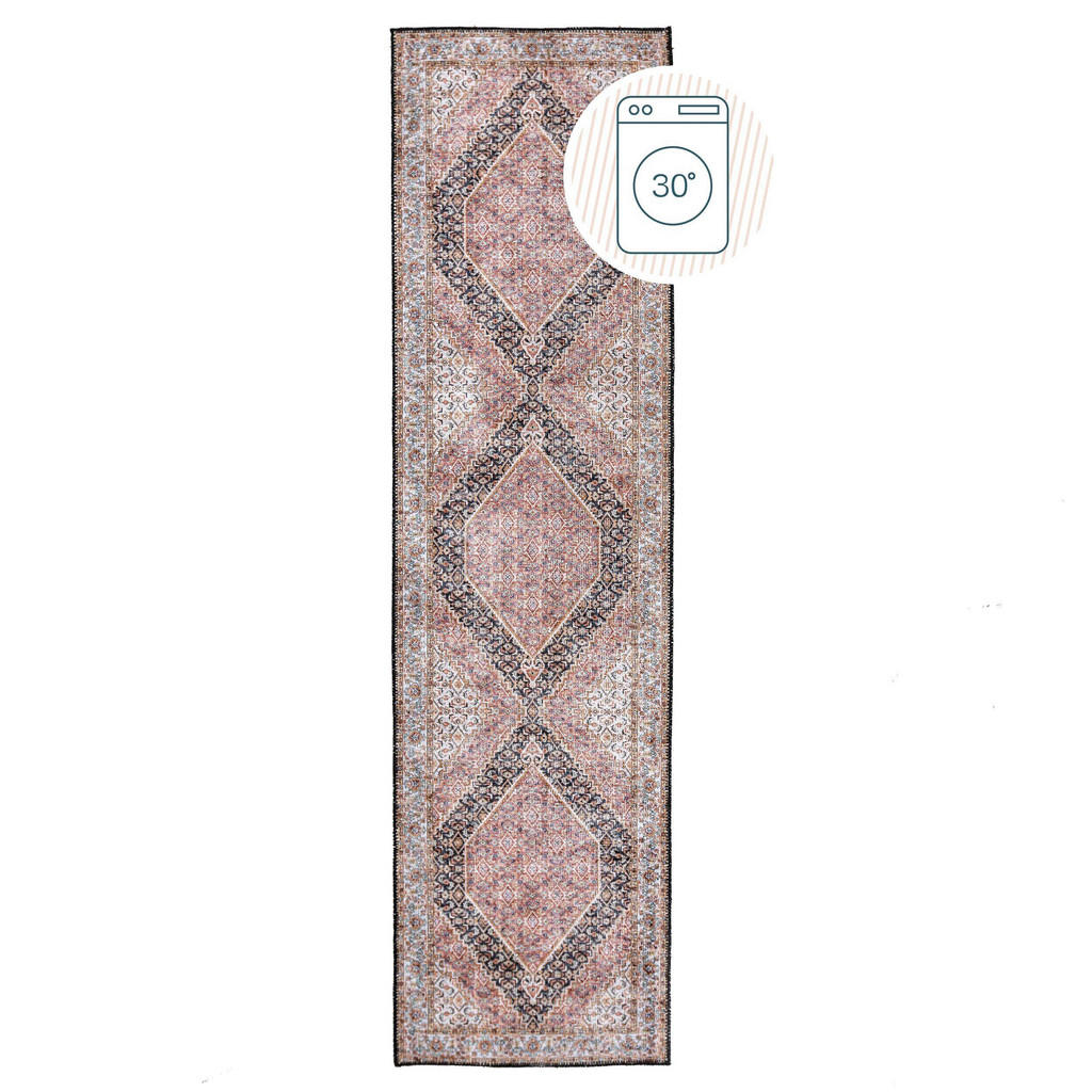Xora Läufer, Rosa, Textil, Vintage, rechteckig, 60x230 cm, Reach, AZO-frei, Bsci, Oeko-Tex® Standard 100, für Fußbodenheizung geeignet, Teppiche & Böden, Teppiche, Teppichläufer von Xora