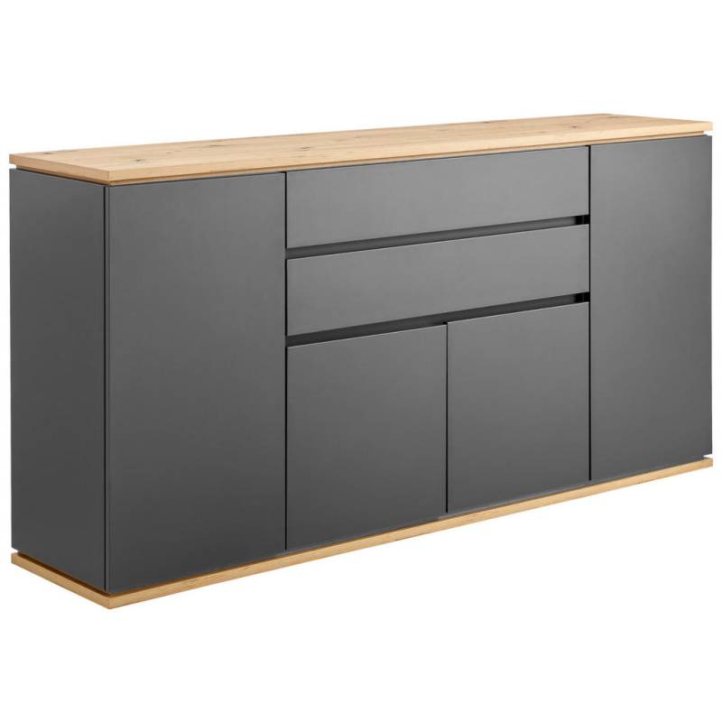 Xora SIDEBOARD Graphit, Eiche Artisan