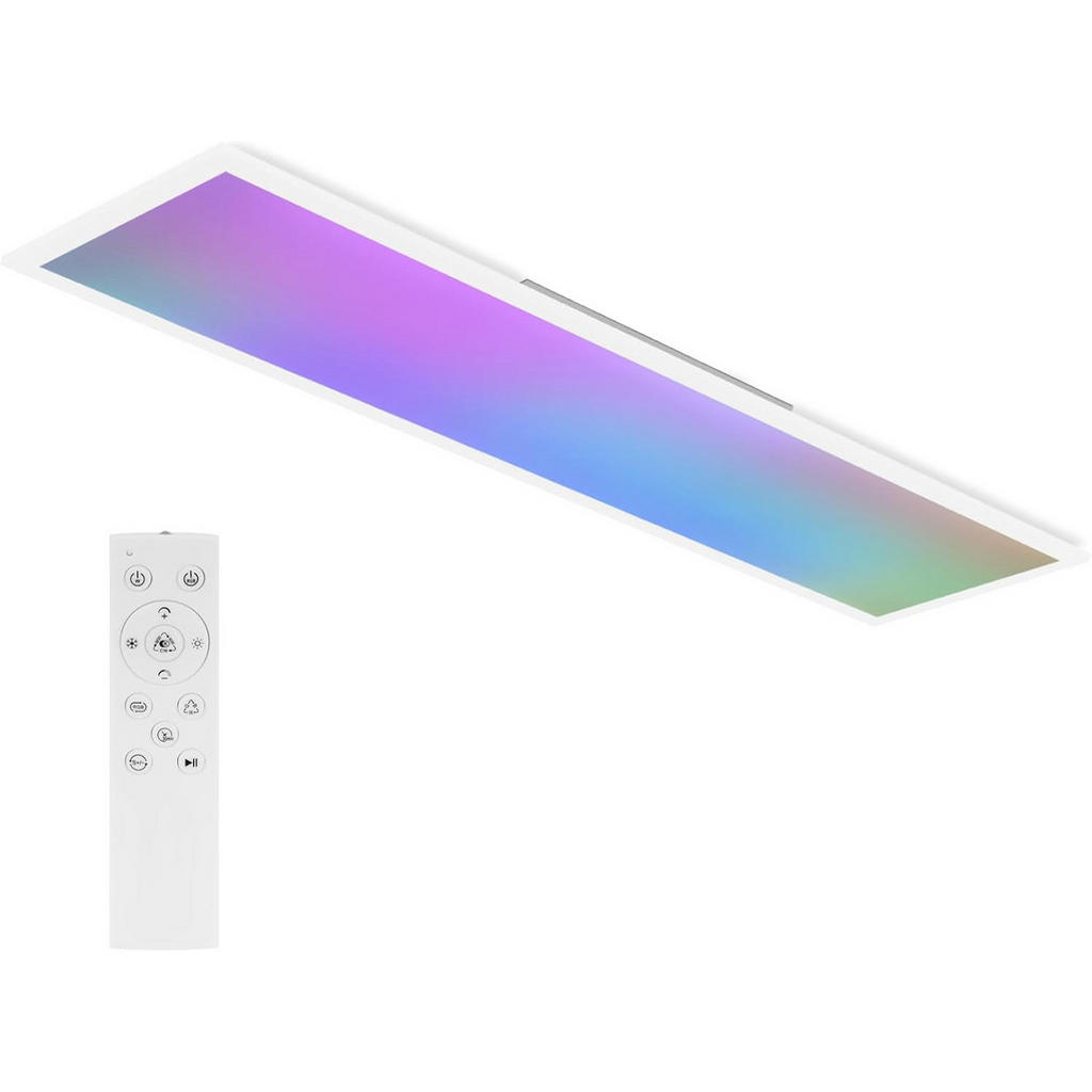 ZMH Led-Deckenleuchte, Weiß, Metall, F, 119.5x5.6x29.5 cm, Lampen & Leuchten, LED Beleuchtung, LED-Deckenleuchten von ZMH