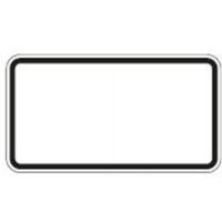 Sonstige - Zusatzschild blanko, 330x600 mm Grund weiß - Rand schwarz, RAL-Gütezeichen Folie RA2 Sonstige - Zusatzschild blanko, 330x600 mm Grund weiß - Rand schwarz, RAL-Gütezeichen Folie RA2 von sonstige