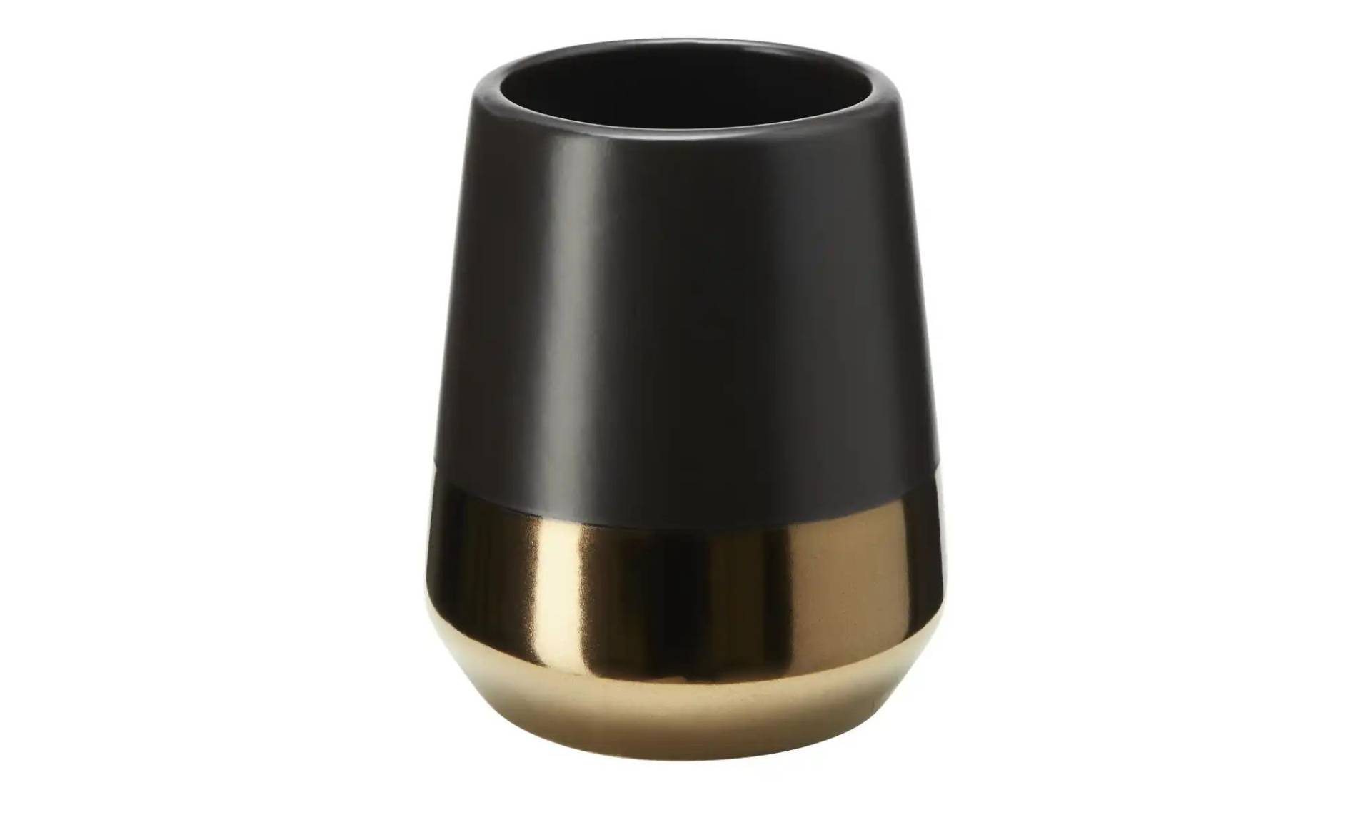 Zahnputzbecher  Brandol für Gray & Jones ¦ schwarz ¦ Keramik ¦ Maße (cm): H: 10  Ø: 8.0 Badaccessoires - Möbel Kraft