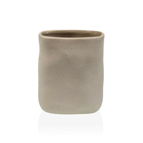 Versa Zahnbürstenhalter, Beige, Keramik, 4,5 x 10 x 7,5 cm von Versa