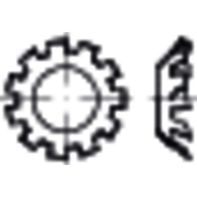 Zahnscheiben versenkt, DIN 6797 Federstahl verzinkt V 3,2mm Zahnscheiben versenkt, DIN 6797 Federstahl verzinkt V 3,2mm von Nobrand