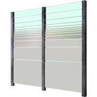 STAKET PRO Zaun, Glaszaun, Gesamtlänge: 2,289 m, 3 Pfosten STAKET PRO Zaun, Glaszaun, Gesamtlänge: 2,289 m, 3 Pfosten von Staket Pro