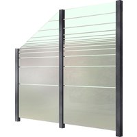 STAKET PRO Zaun, Glaszaun, Gesamtlänge: 2,29 m, 3 Pfosten STAKET PRO Zaun, Glaszaun, Gesamtlänge: 2,29 m, 3 Pfosten von Staket Pro