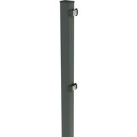 Zaunpfosten zum Aufstecken inkl. Bodenplatte RAL 6005 Moosgrün Abdeckleiste Eckpfosten 1030 mm zum Aufdübeln