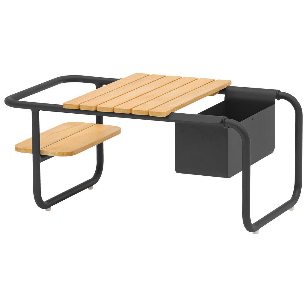 Zebra LOUNGETISCH Graphit, Teak Zebra LOUNGETISCH Graphit, Teak