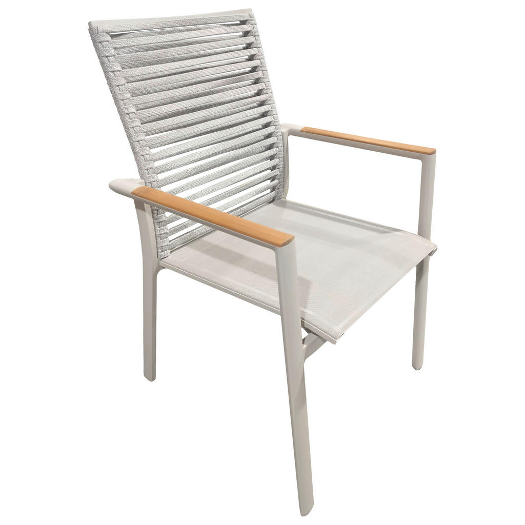 Zebra Stapelsessel Fly, Sand, Metall, Textil, Teakholz, eckig, 62x91x65 cm, stapelbar, Gartenmöbel, Gartenstühle Zebra Stapelsessel Fly, Sand, Metall, Textil, Teakholz, eckig, 62x91x65 cm, stapelbar, Gartenmöbel, Gartenstühle von Zebra