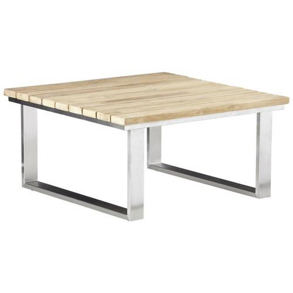 Zebra LOUNGETISCH Teak, Edelstahl