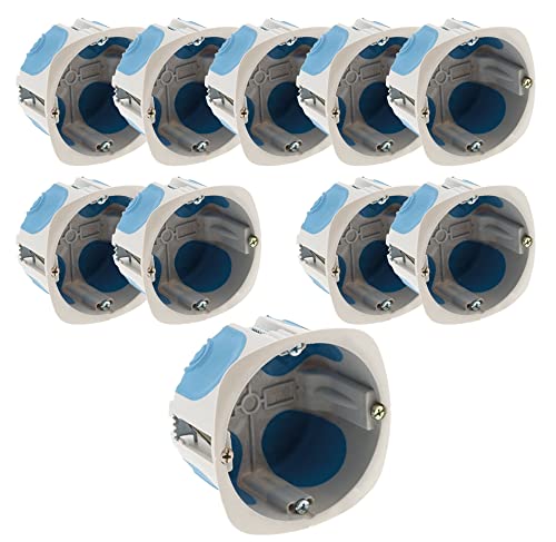 Zenitech – Set mit 10 No-Air-Einbaukästen – Tiefe 40 mm und Durchmesser 67 mm von Zenitech