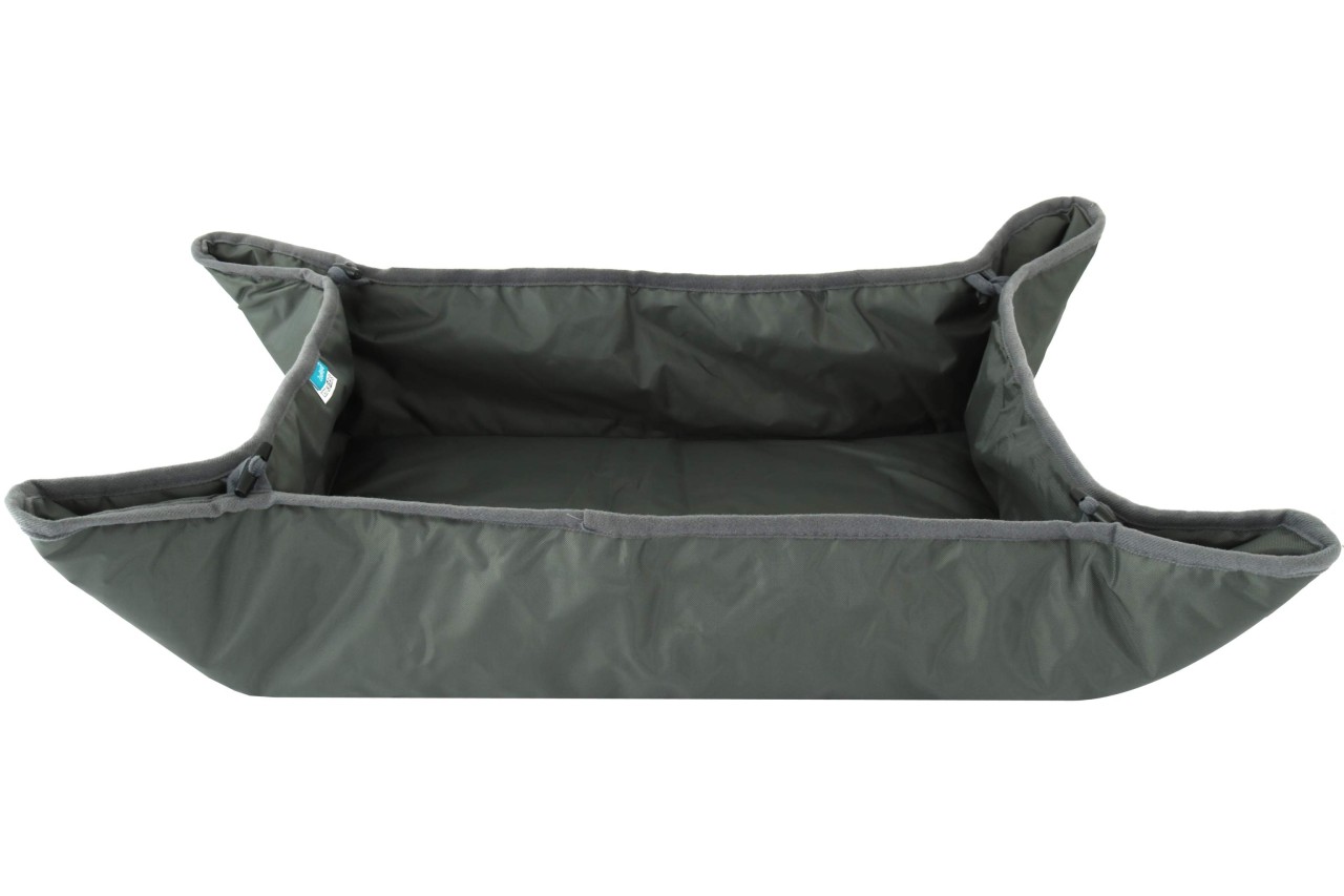 Zooroyal 2in1 Hunde Liegeplatz Körbchen Größe M 63 x 78 x 1 cm Grau-grün