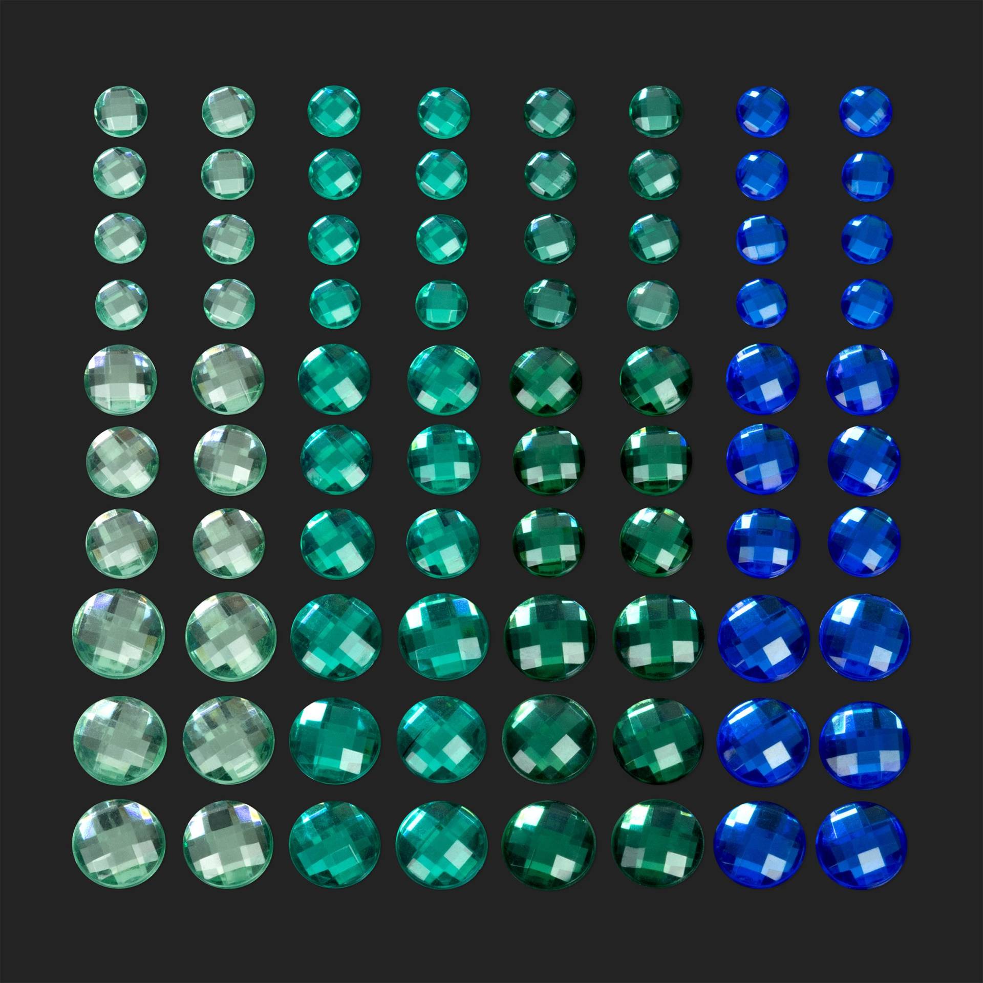 Zubehör 80 x Strasssteine Set - Türkis Schmucksteine selbstklebend Zubehör 80 x Strasssteine Set - Türkis Schmucksteine selbstklebend