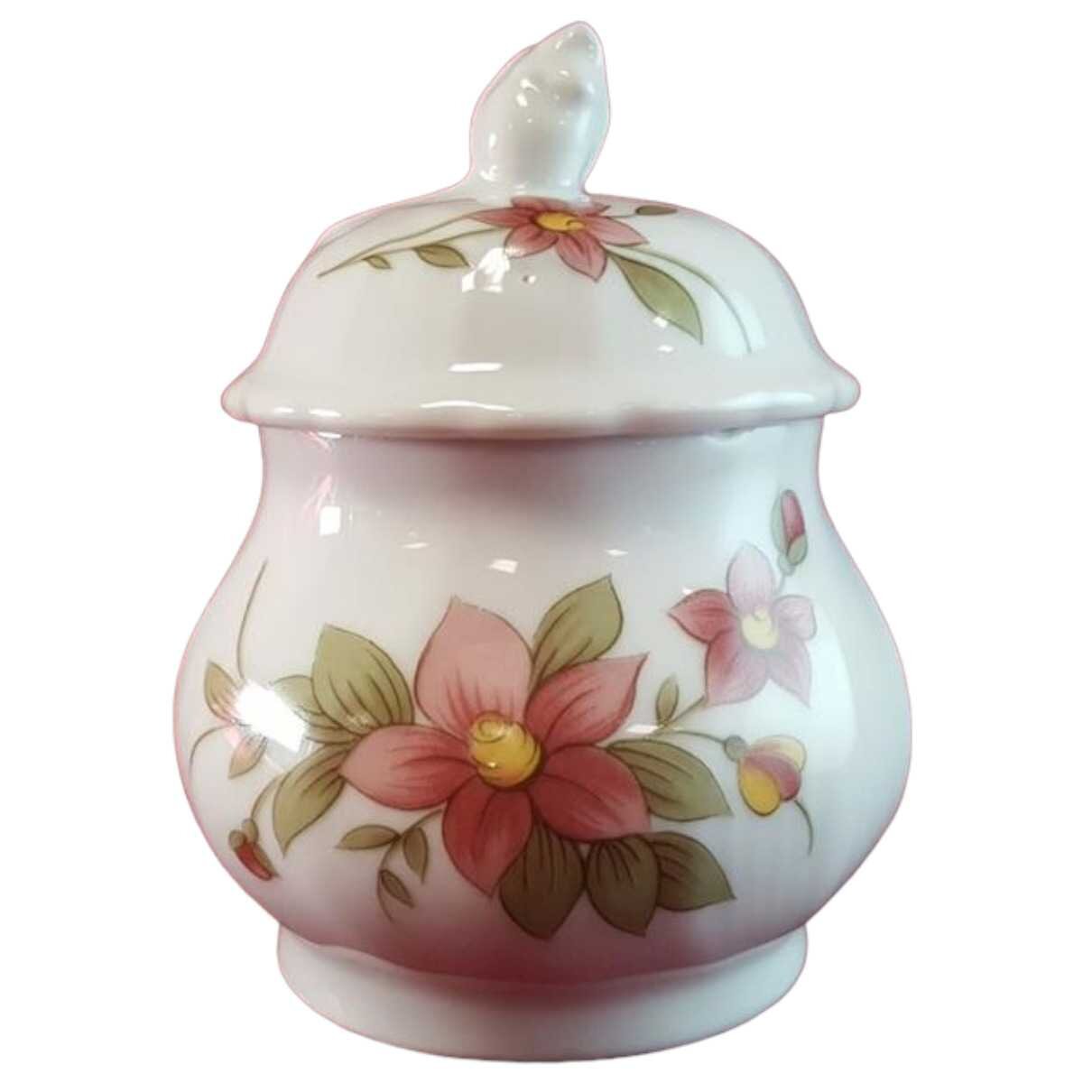 Zuckerdose Winterling Kirchenlamitz Rot Rotrosa Blume Relief Form gebraucht - akzeptabel Zuckerdose Winterling Kirchenlamitz Rot Rotrosa Blume Relief Form gebraucht - akzeptabel