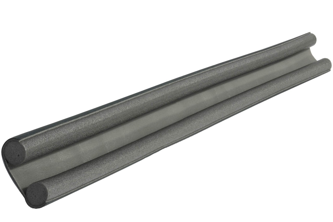 Zugluftstopper 95 cm anthrazit Tür Dichtung Isolierung individuell zuschneidbar